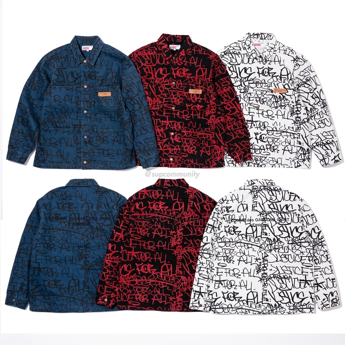 Supreme®/Comme des Garçons SHIRT® Printed Canvas Chore Coat